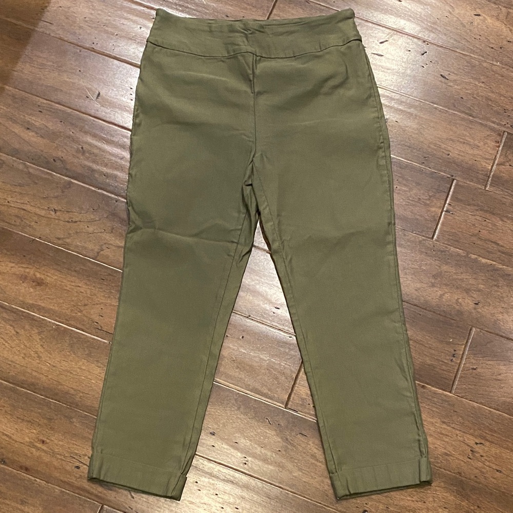 Tribal Olive Green Casual Pants